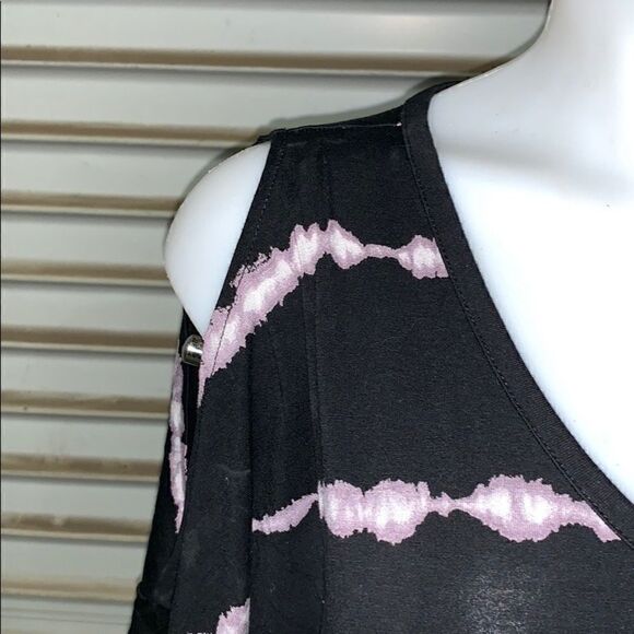 🛍️Sunday black dress with the dye stripes - Picture 5 of 8